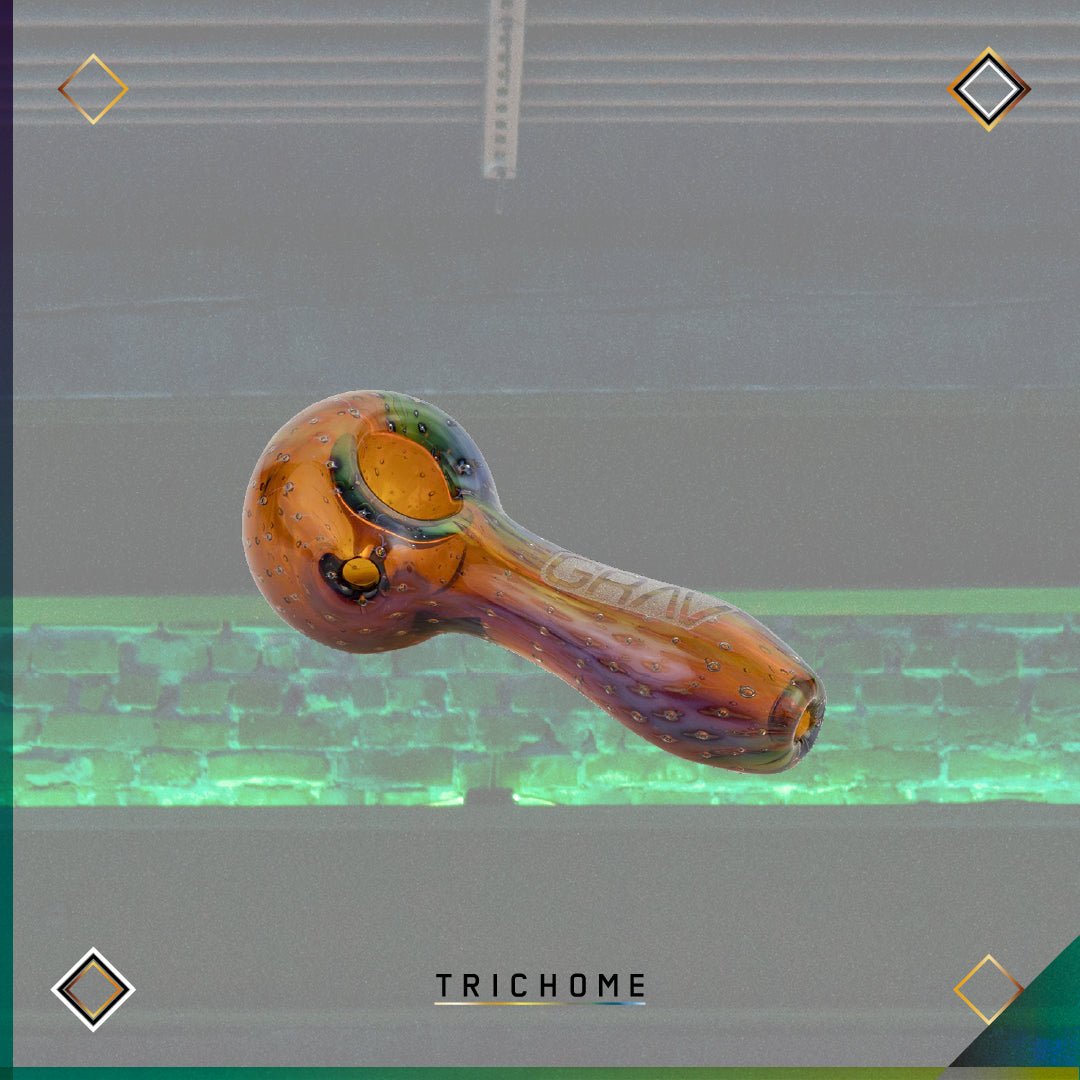 Bubble Trap Spoon - Trichome Seattle - Grav - Glass