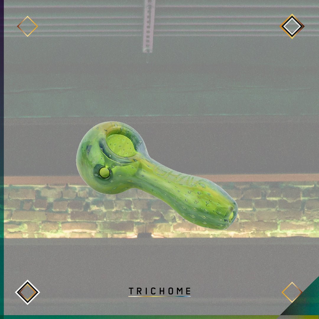 Bubble Trap Spoon - Trichome Seattle - Grav - Glass
