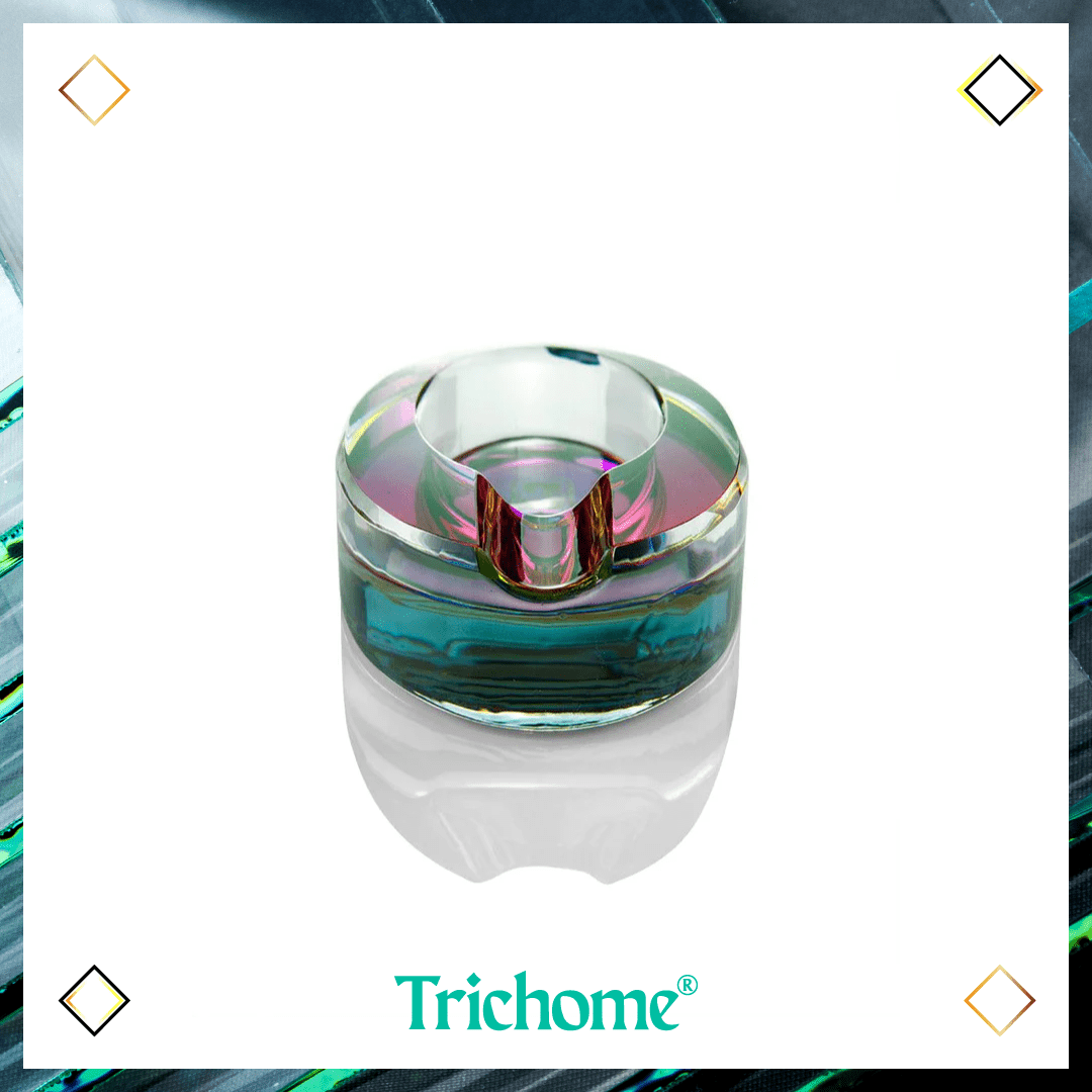 Ellipse Ashtray - Trichome Seattle - Ping Pong - Glass