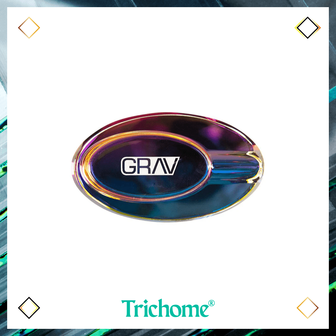 Ellipse Ashtray - Trichome Seattle - Ping Pong - Glass