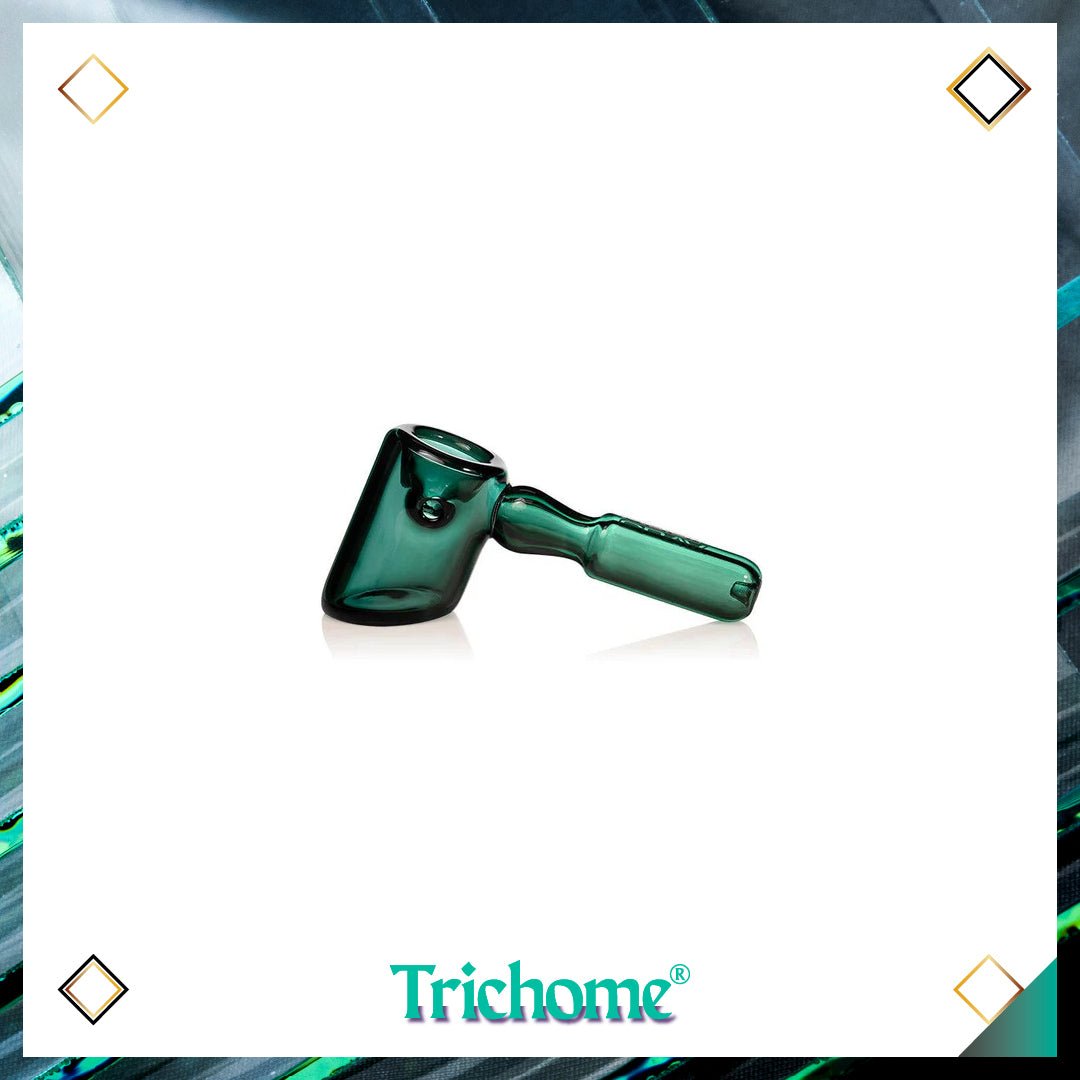 Hammer Hand Pipe - Trichome Seattle - Grav - Glass