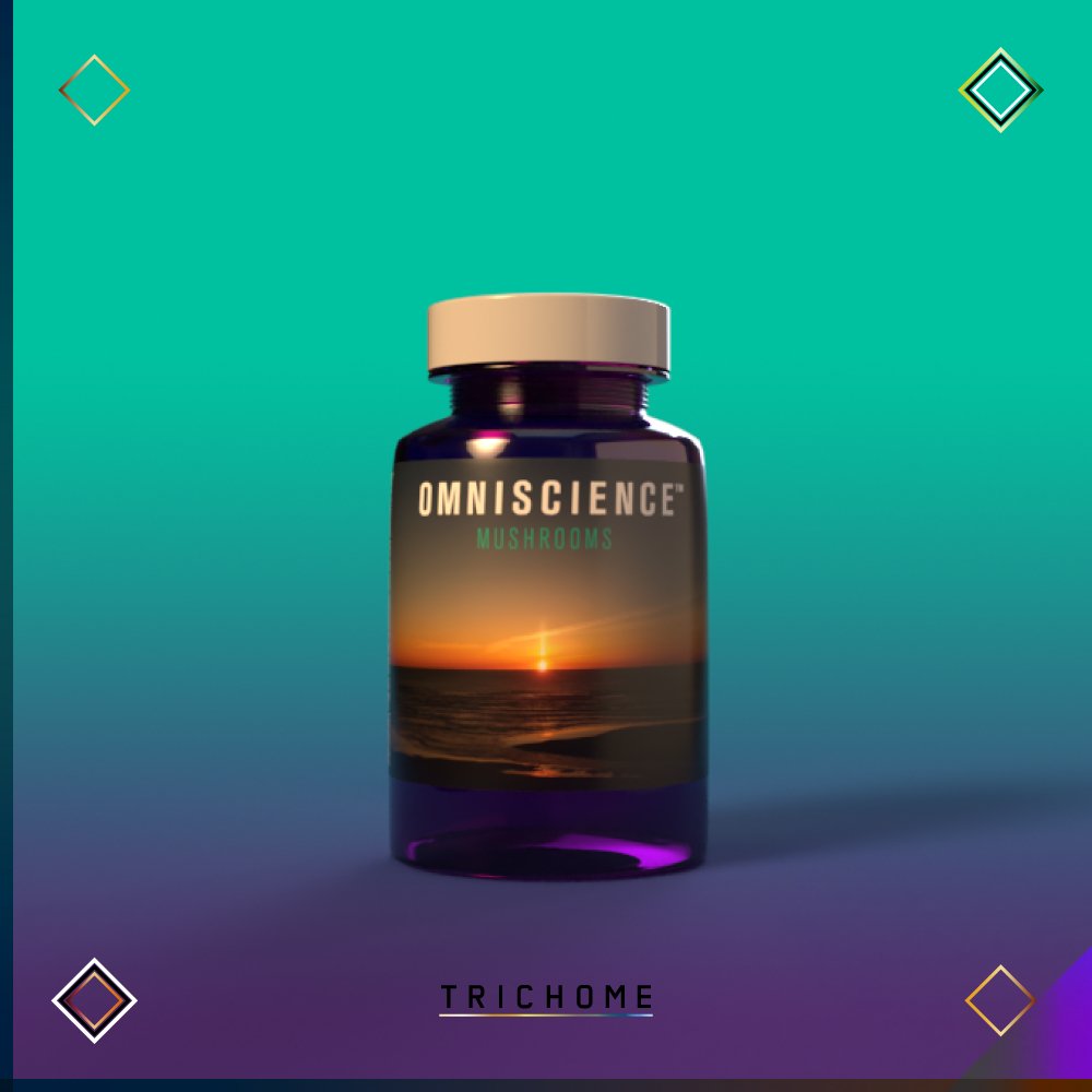 Omniscience Mushrooms 14 Mushroom Blend Capsules - Trichome Seattle - Omniscience Supplements - Fungi
