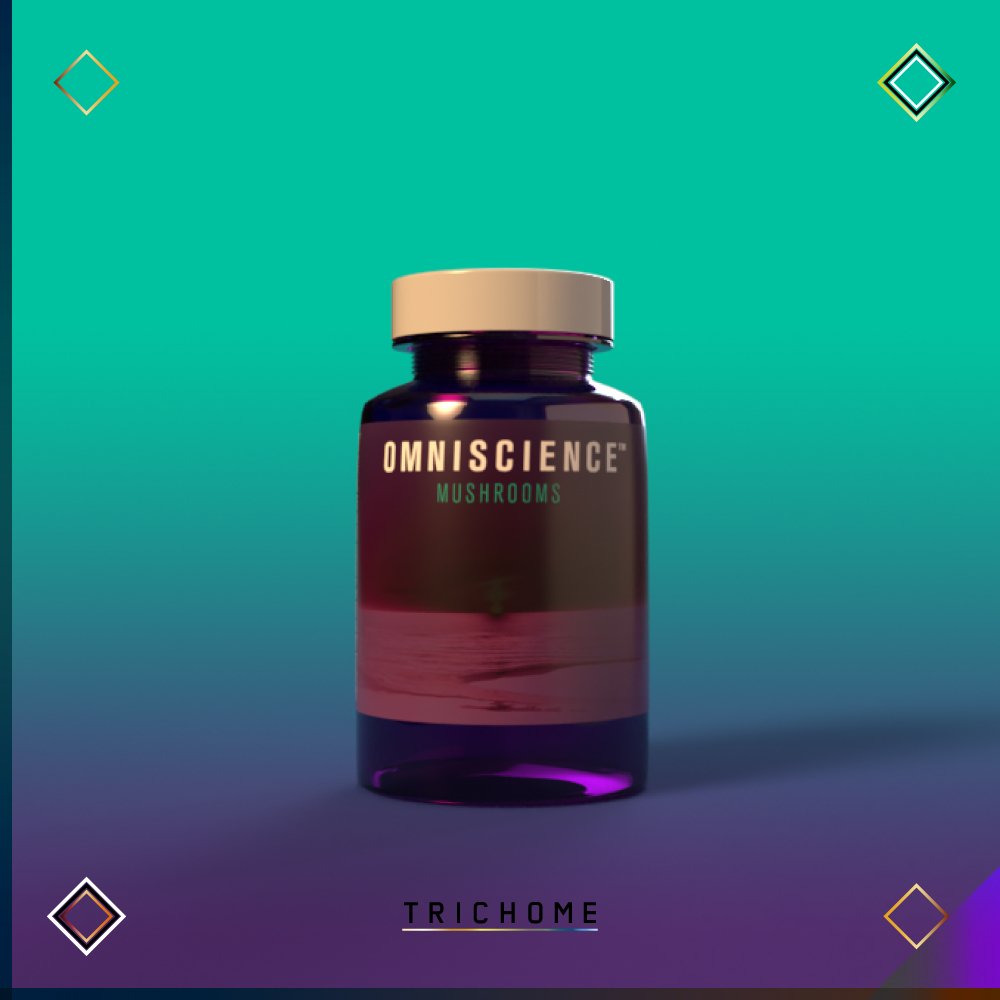 Omniscience Mushrooms Turkey Tail Capsules - Trichome Seattle - Omniscience Supplements - Fungi