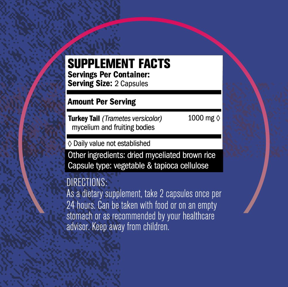 Omniscience Mushrooms Turkey Tail Capsules - Trichome Seattle - Omniscience Supplements - Fungi