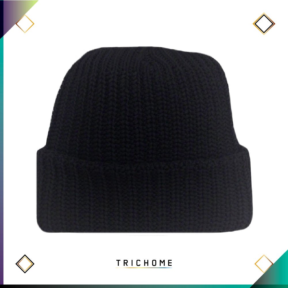 Pacific Northwest Heavy Knit Beanie / Black - Trichome Seattle - Trichome - Clothing