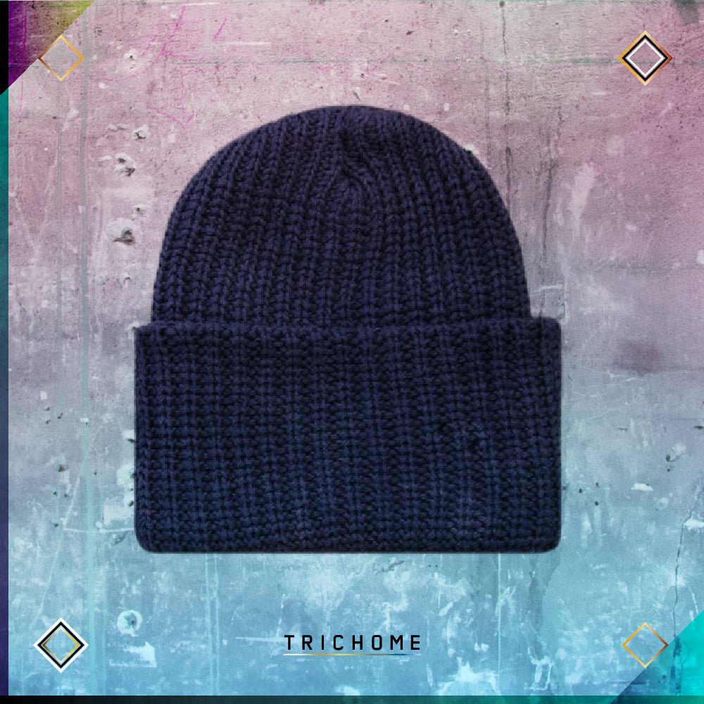 Pacific Northwest Heavy Knit Beanie / Dusk Blue - Trichome Seattle - Trichome - Clothing
