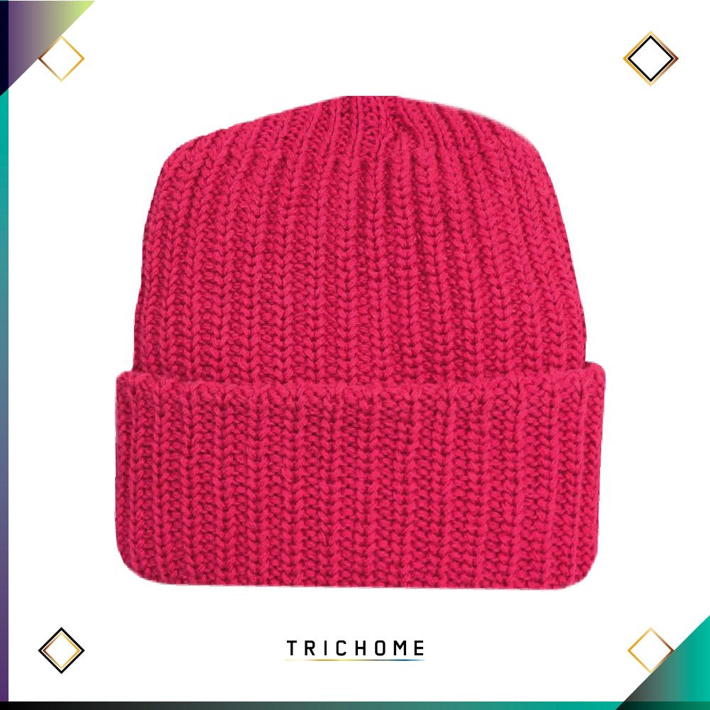 Pacific Northwest Heavy Knit Beanie / Laser Pink - Trichome Seattle - Trichome - Clothing