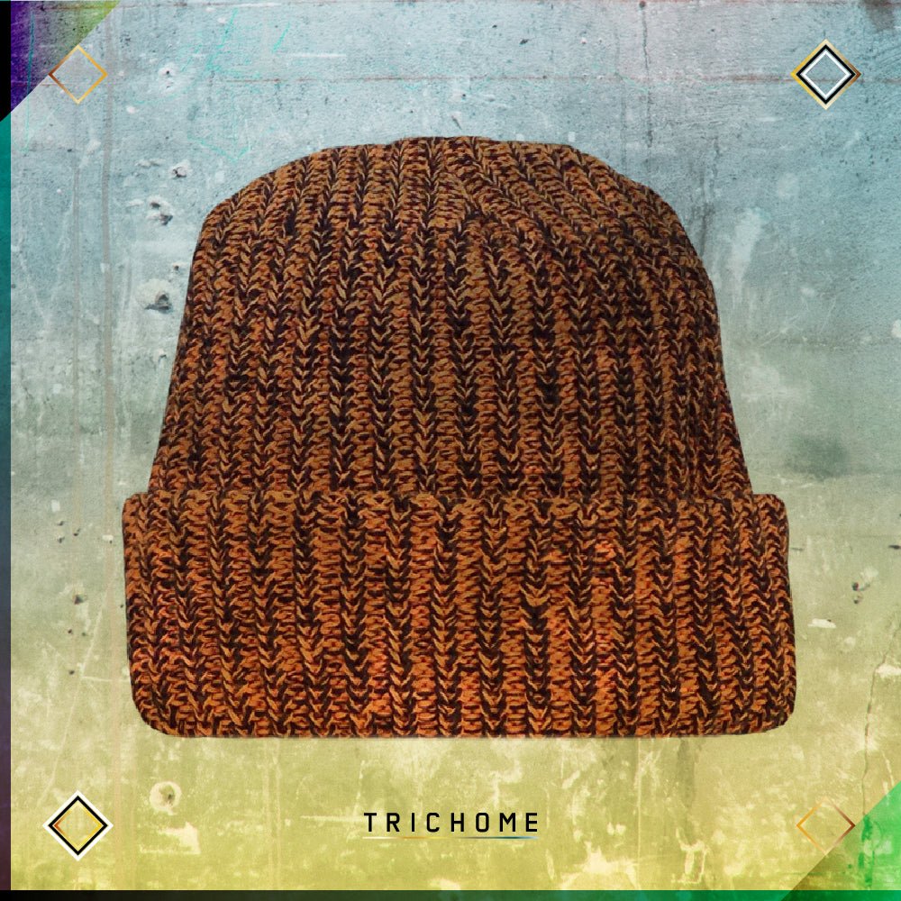 Pacific Northwest Heavy Knit Marled Beanie / Chaga Orange - Trichome Seattle - Trichome - Clothing