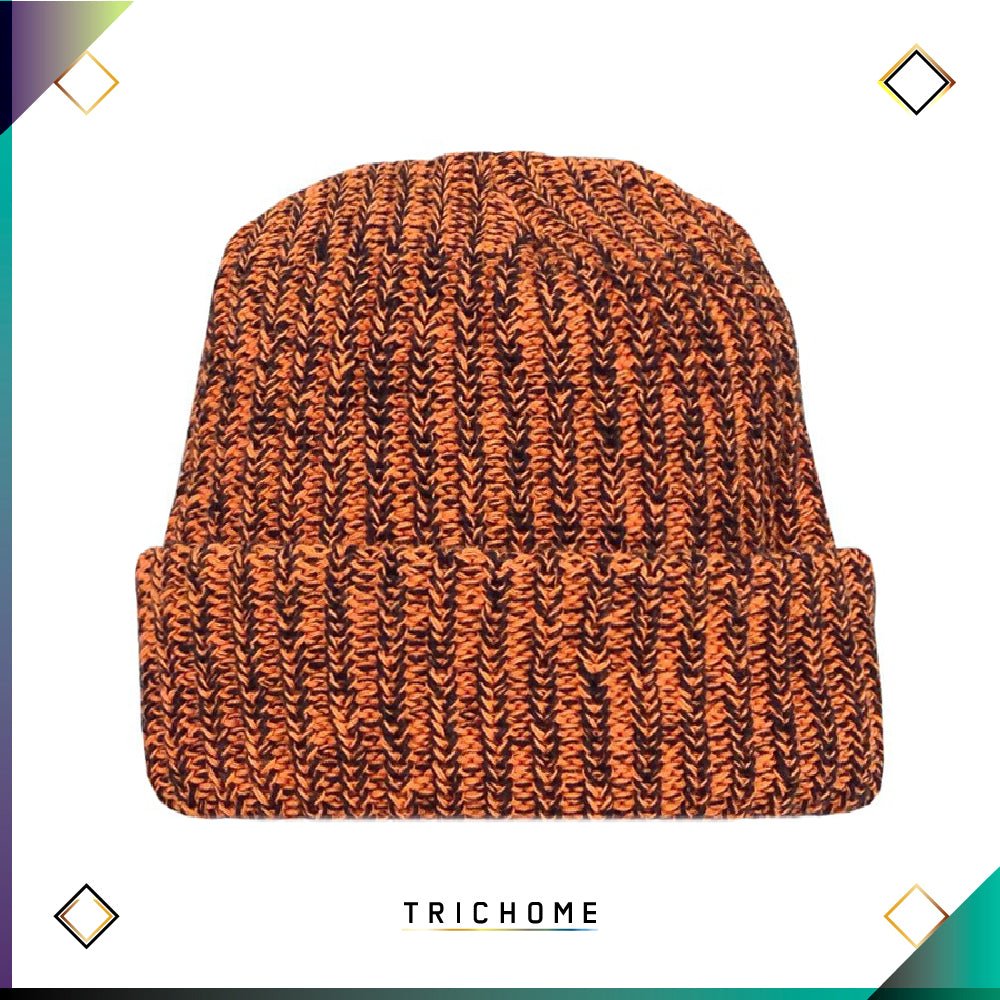 Pacific Northwest Heavy Knit Marled Beanie / Chaga Orange - Trichome Seattle - Trichome - Clothing