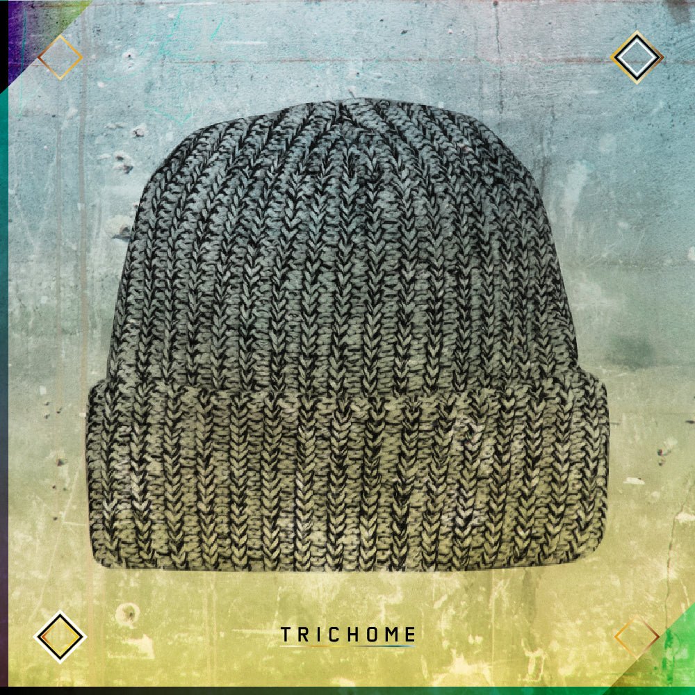 Pacific Northwest Heavy Knit Marled Beanie / Cookies & Cream - Trichome Seattle - Trichome - Clothing