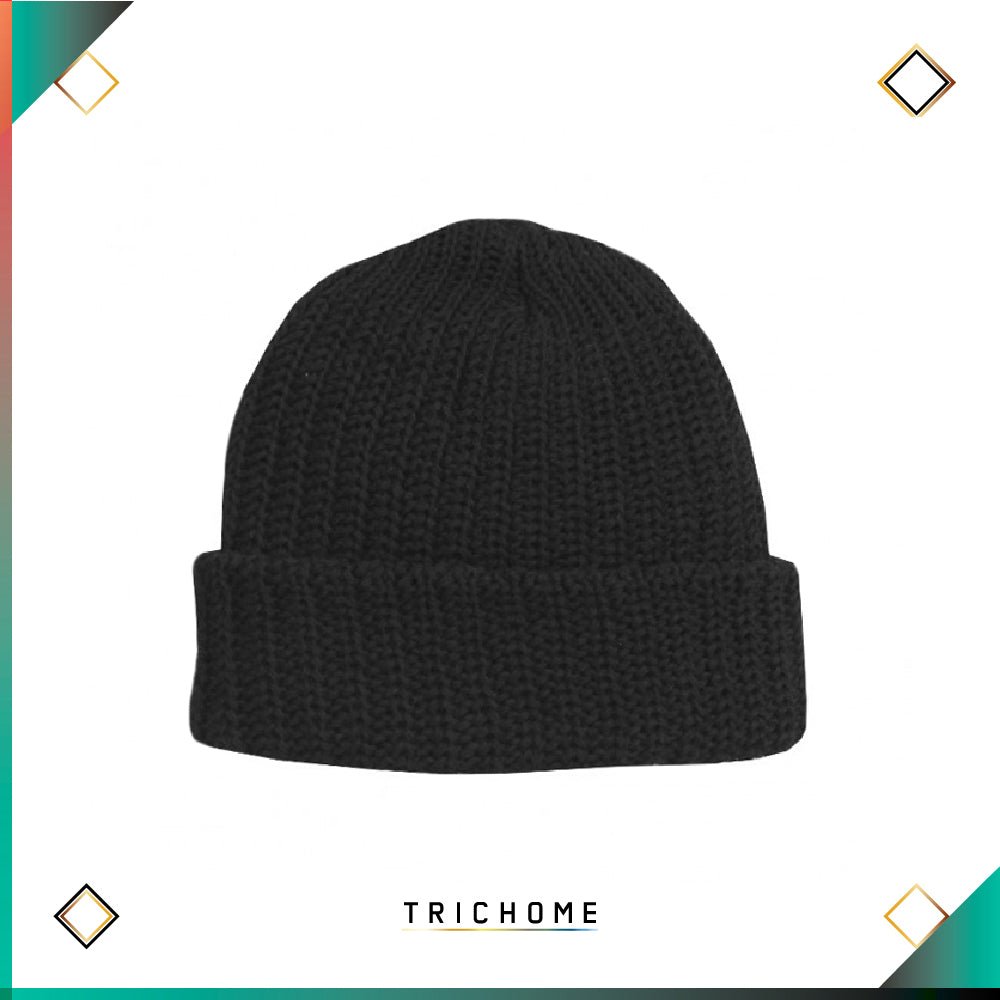 Pacific Northwest Heavy - Knit Watch Cap / Black - Trichome Seattle - Trichome - Clothing