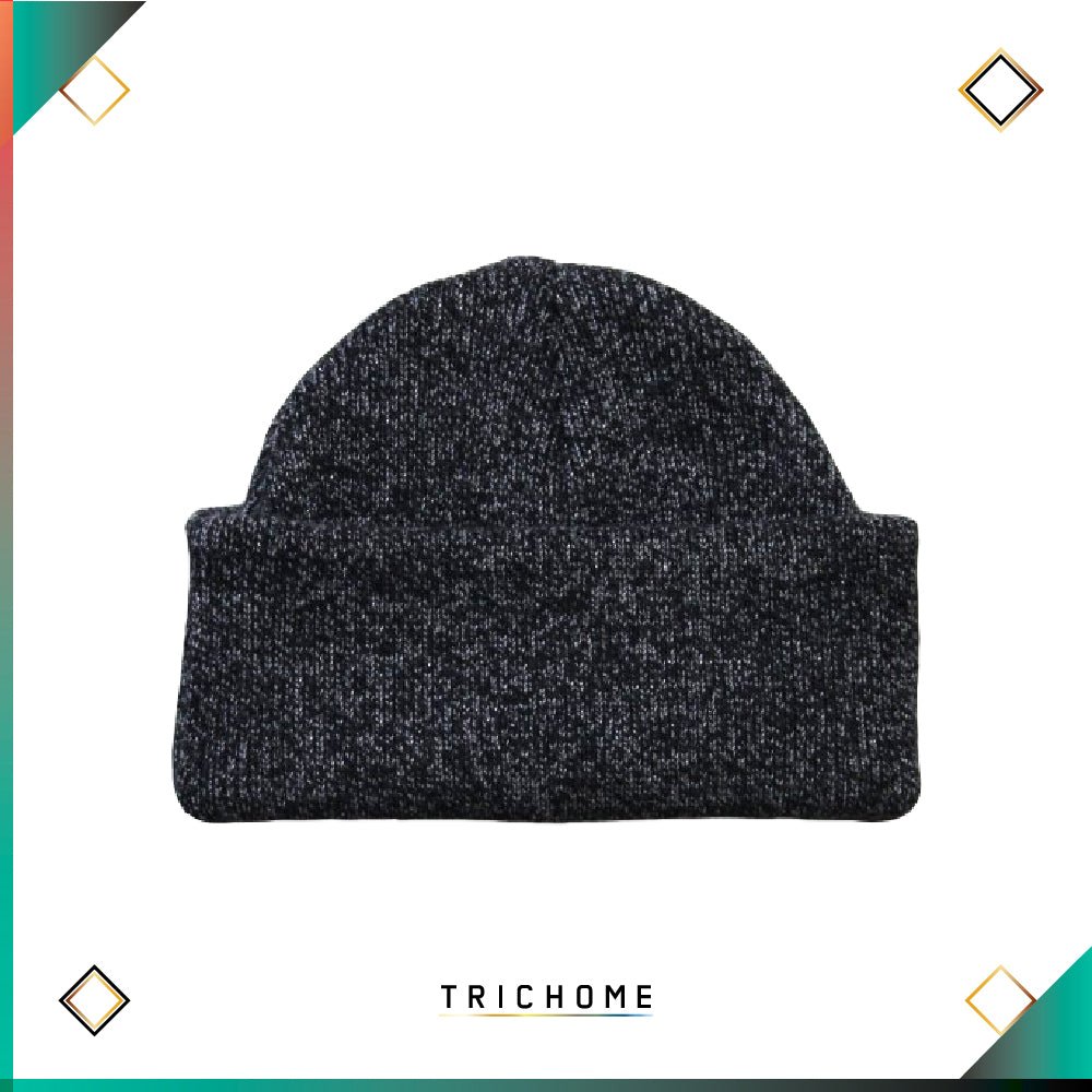 Pacific Northwest Rib Knit Watch Cap / Black Smoke - Trichome Seattle - Trichome - Clothing
