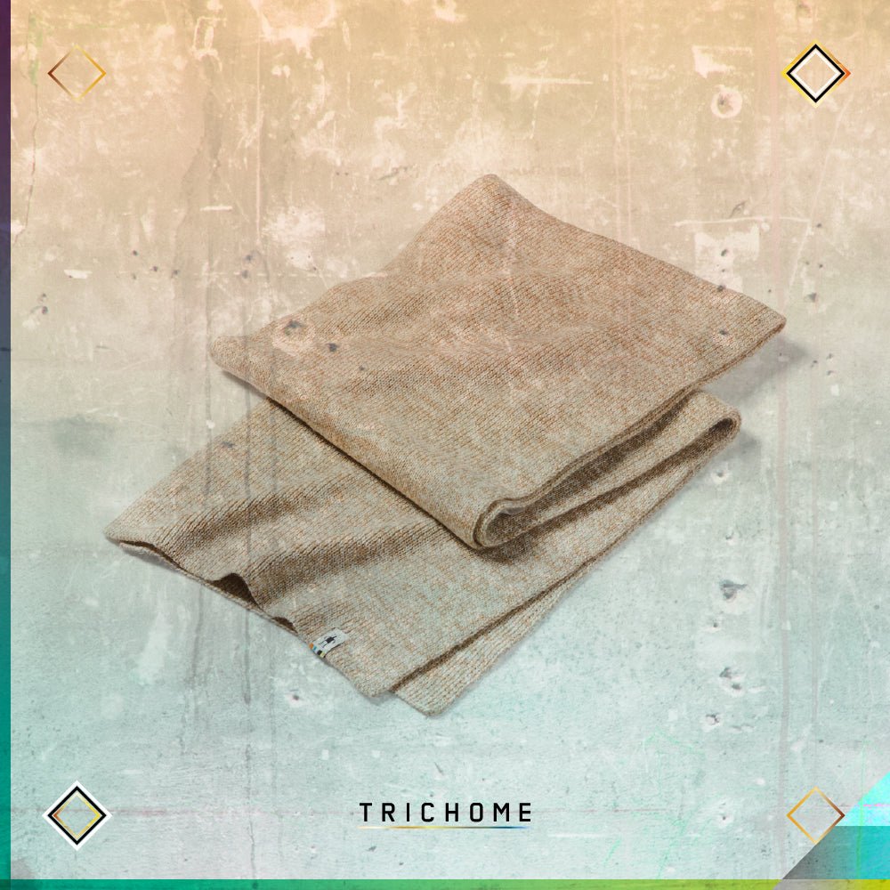 Powder Pass Scarf / Camel & Winter White Marl - Trichome Seattle - Smartwool - Clothing