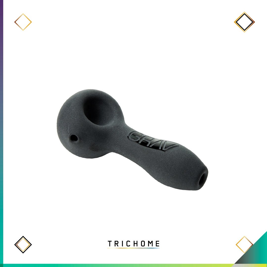 Sandblasted Spoon - Trichome Seattle - Grav - Glass
