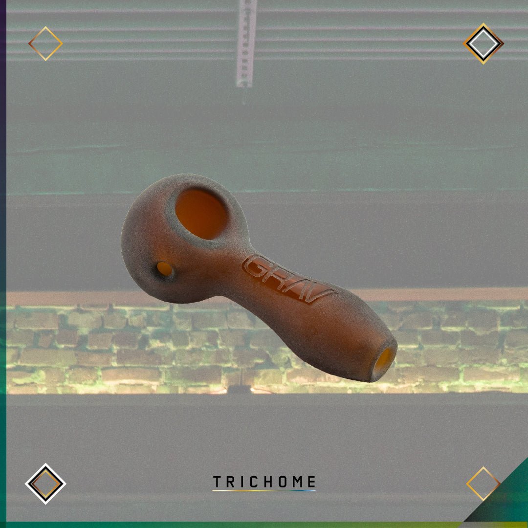 Sandblasted Spoon - Trichome Seattle - Grav - Glass