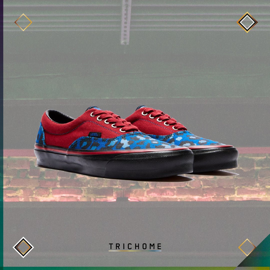Stray Rats Vans OG Era LX (Rio Red / Snorkel Blue) - Trichome Seattle - Stray Rats - Footwear