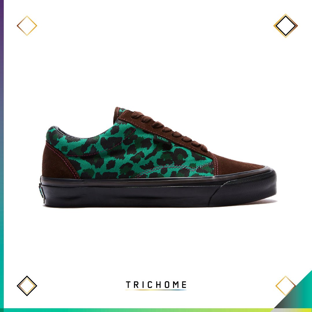 Stray Rats Vans OG Old Skool NS LX (Demitasse Brown / Bosphorus Green) - Trichome Seattle - Stray Rats - Footwear