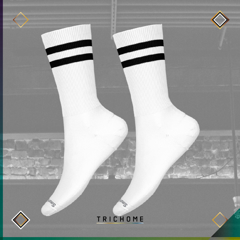 Unisex Athletic Light Elite Stripe Crew Socks 2 - Pack - Trichome Seattle - Smartwool - Clothing