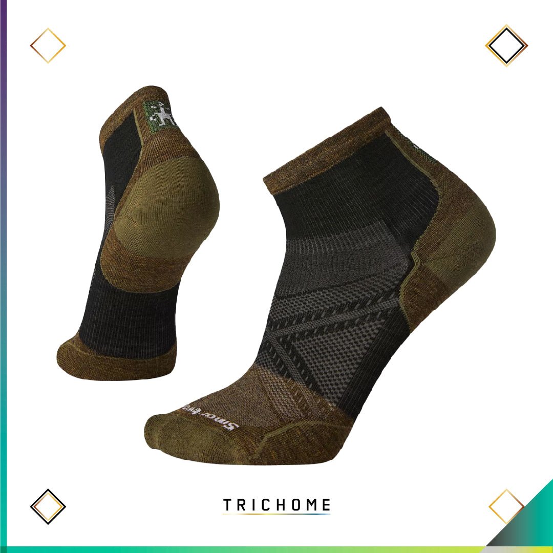 Unisex Cycle Zero Cushion Ankle Socks - Trichome Seattle - Smartwool - Clothing