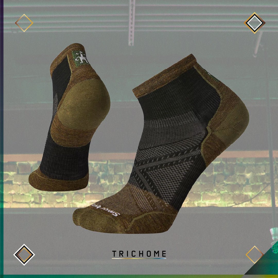 Unisex Cycle Zero Cushion Ankle Socks - Trichome Seattle - Smartwool - Clothing