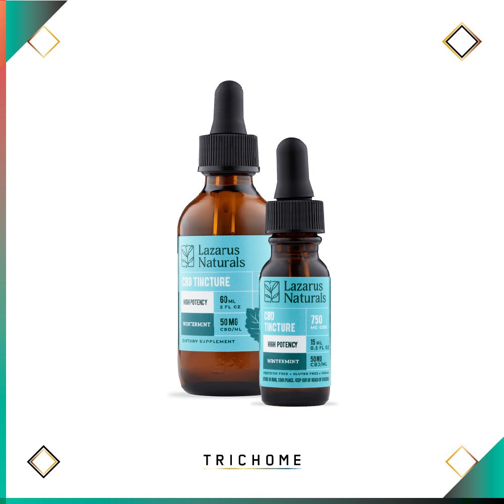 Wintermint High Potency CBD Isolate Tincture - Trichome Seattle - Lazarus Naturals - CBD