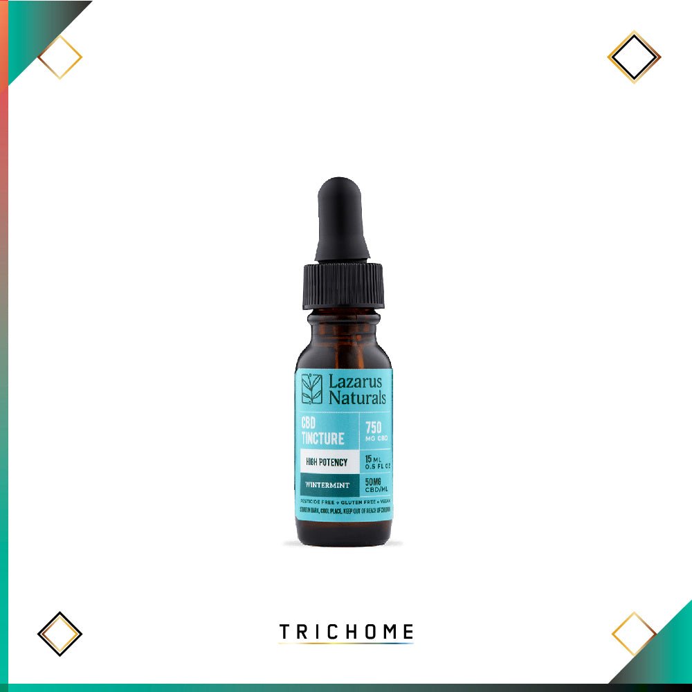 Wintermint High Potency CBD Isolate Tincture - Trichome Seattle - Lazarus Naturals - CBD