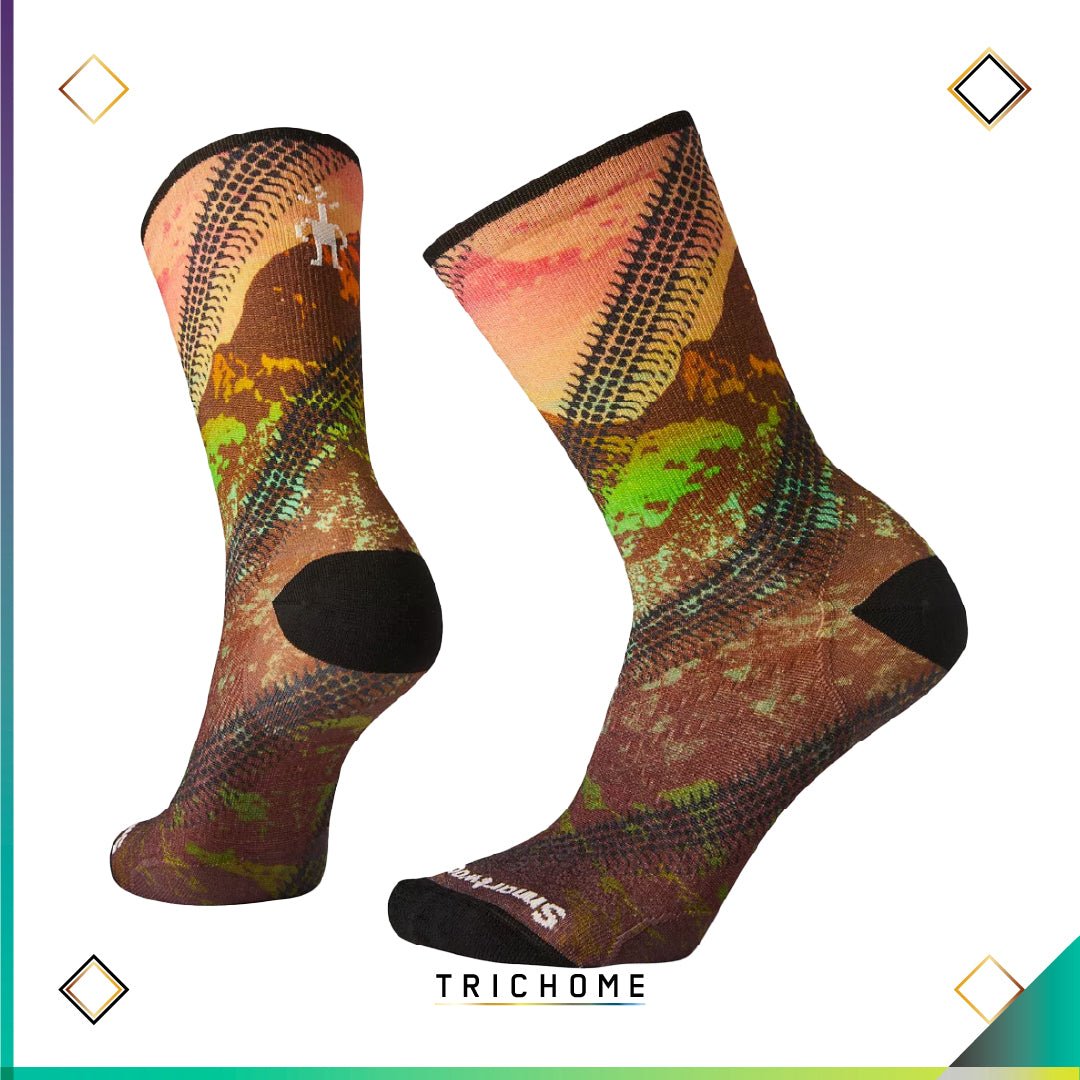 Women's PhD® Cycle Ultra Light Crew Socks - Trichome Seattle - Smartwool - Clothing
