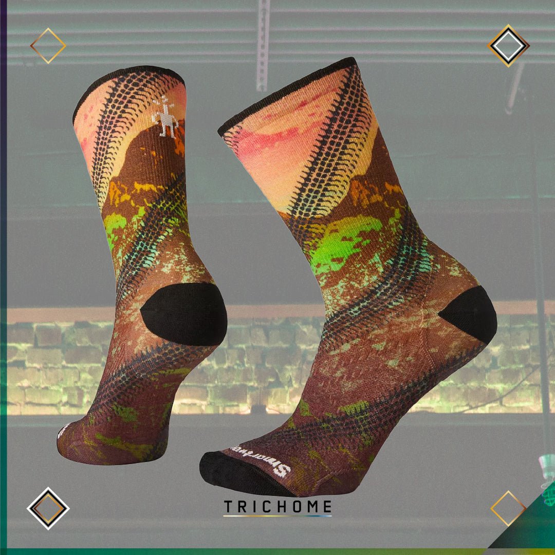 Women's PhD® Cycle Ultra Light Crew Socks - Trichome Seattle - Smartwool - Clothing