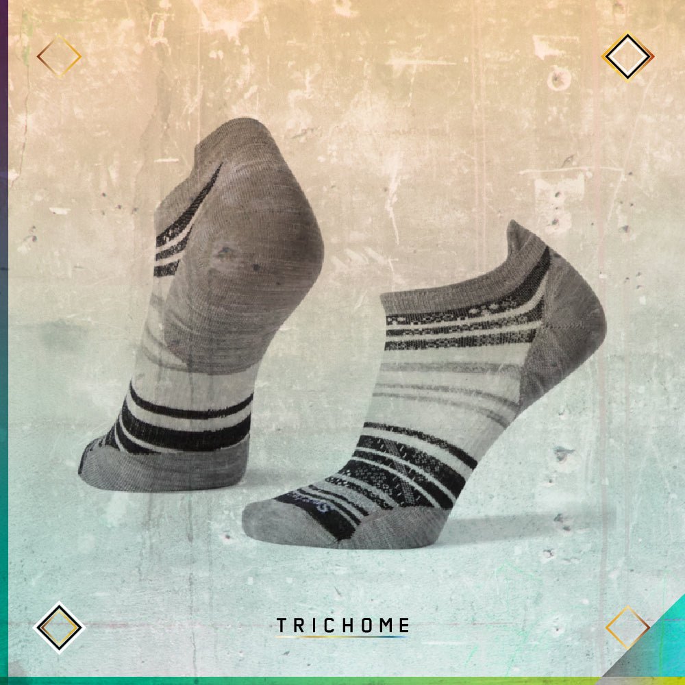 Women's PhD® Run Ultra Light Striped Micro Socks - Trichome Seattle - Smartwool - Clothing