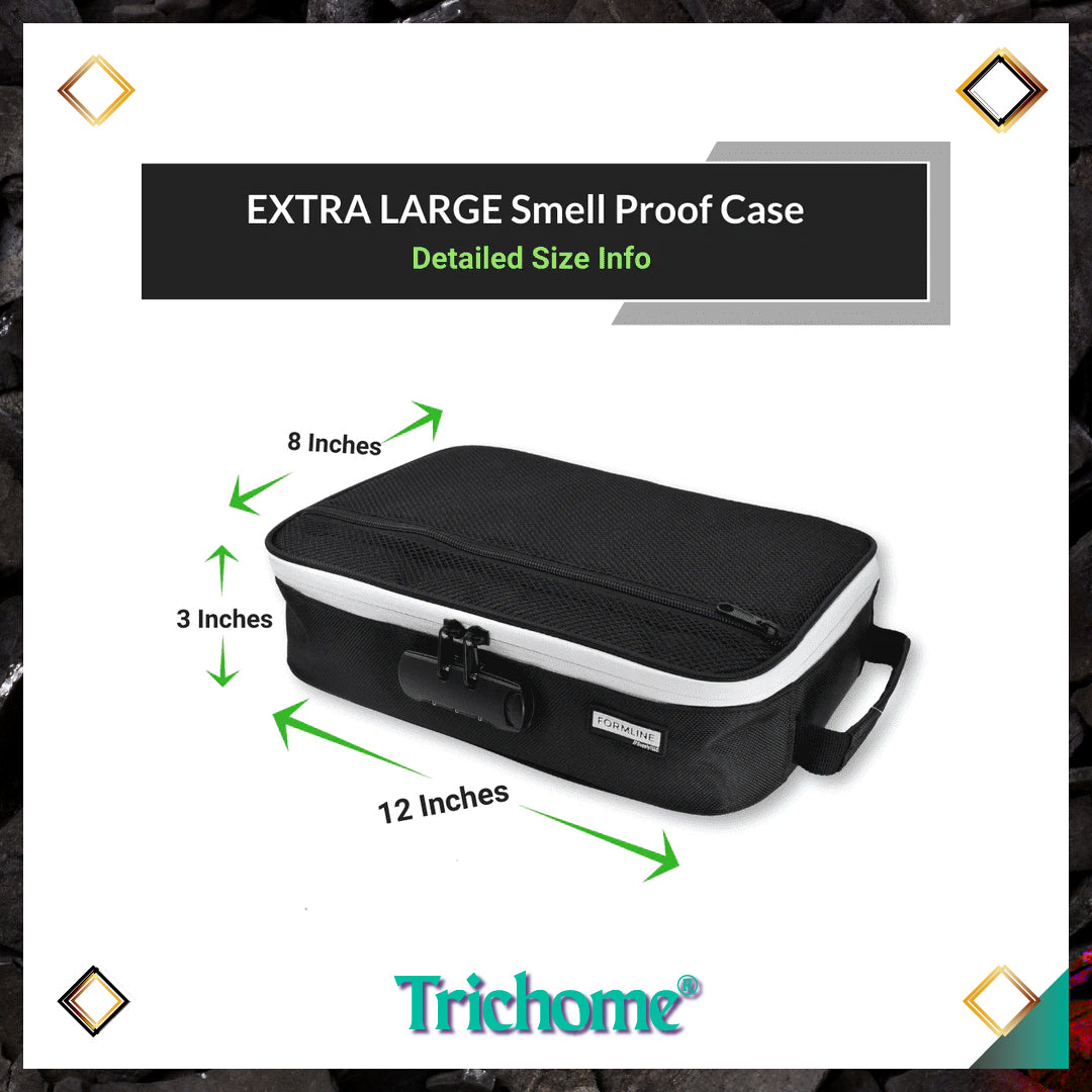 Smell-Proof Box Bag [12" x 8" x 3"] w/ Lock