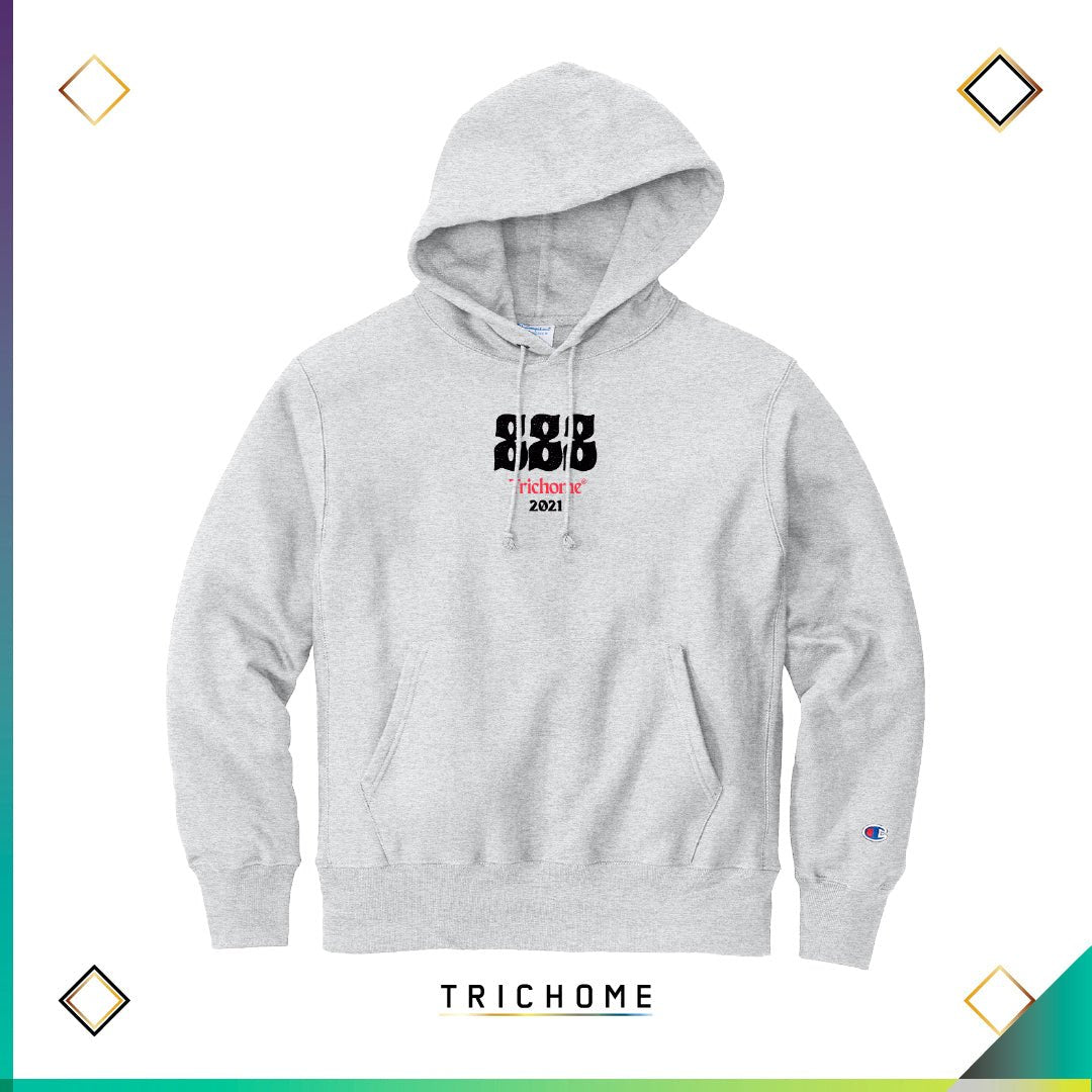 888 Anniversary Pullover Hoodie (Champion Reverse Weave) - Trichome Seattle - Trichome - Clothing