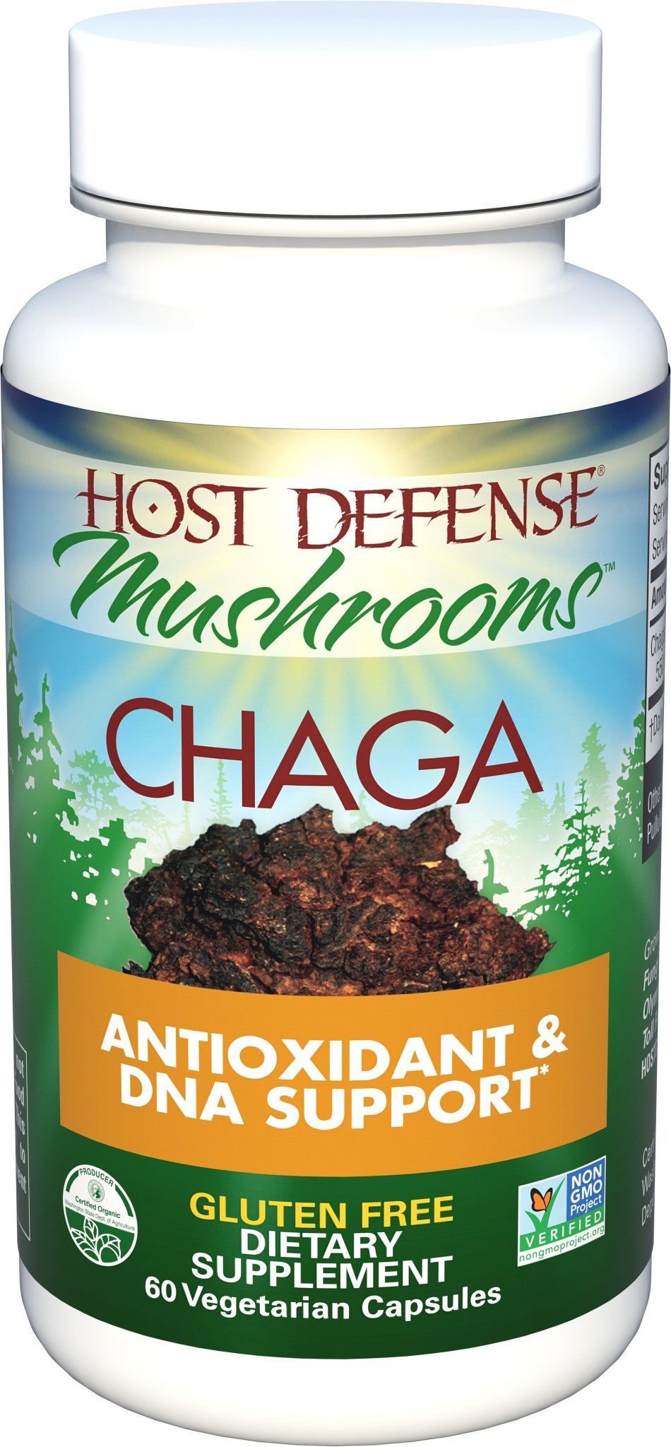 Chaga Capsules - Trichome Seattle - Host Defense - Fungi