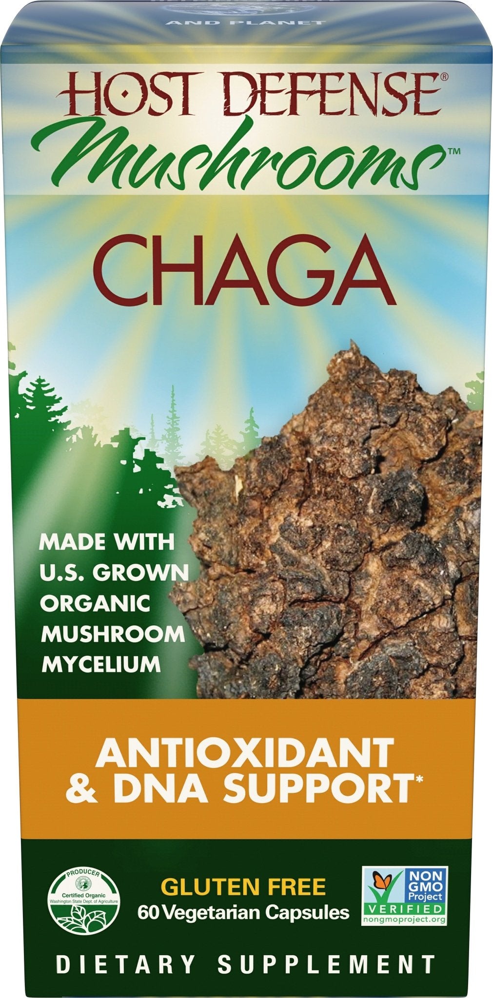 Chaga Capsules - Trichome Seattle - Host Defense - Fungi