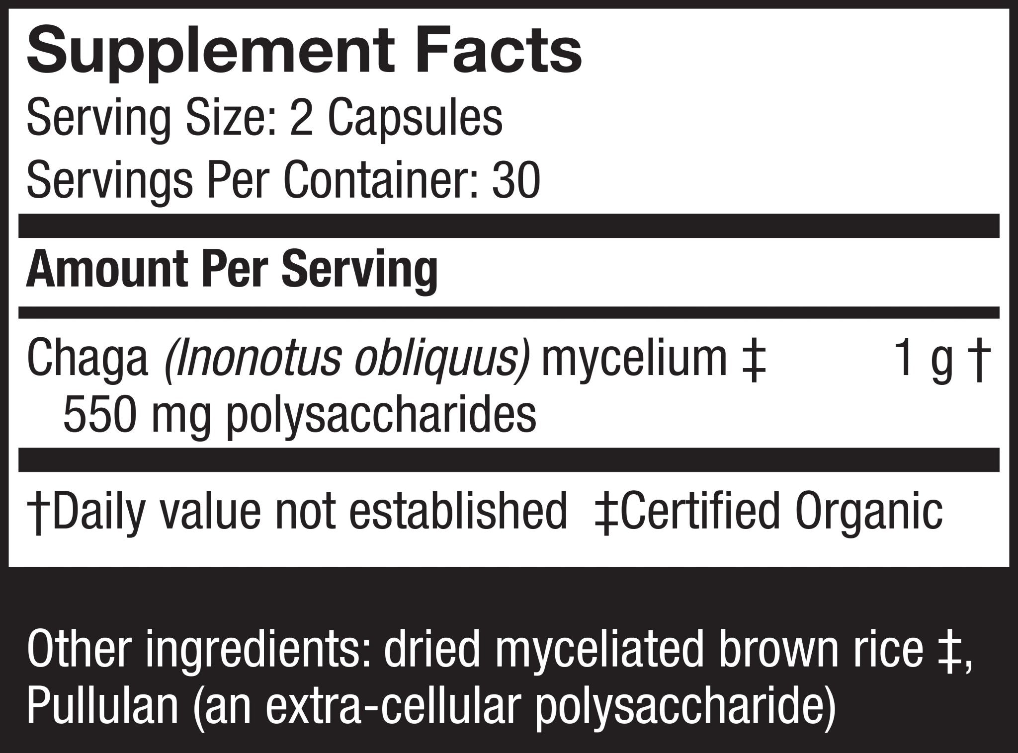 Chaga Capsules - Trichome Seattle - Host Defense - Fungi