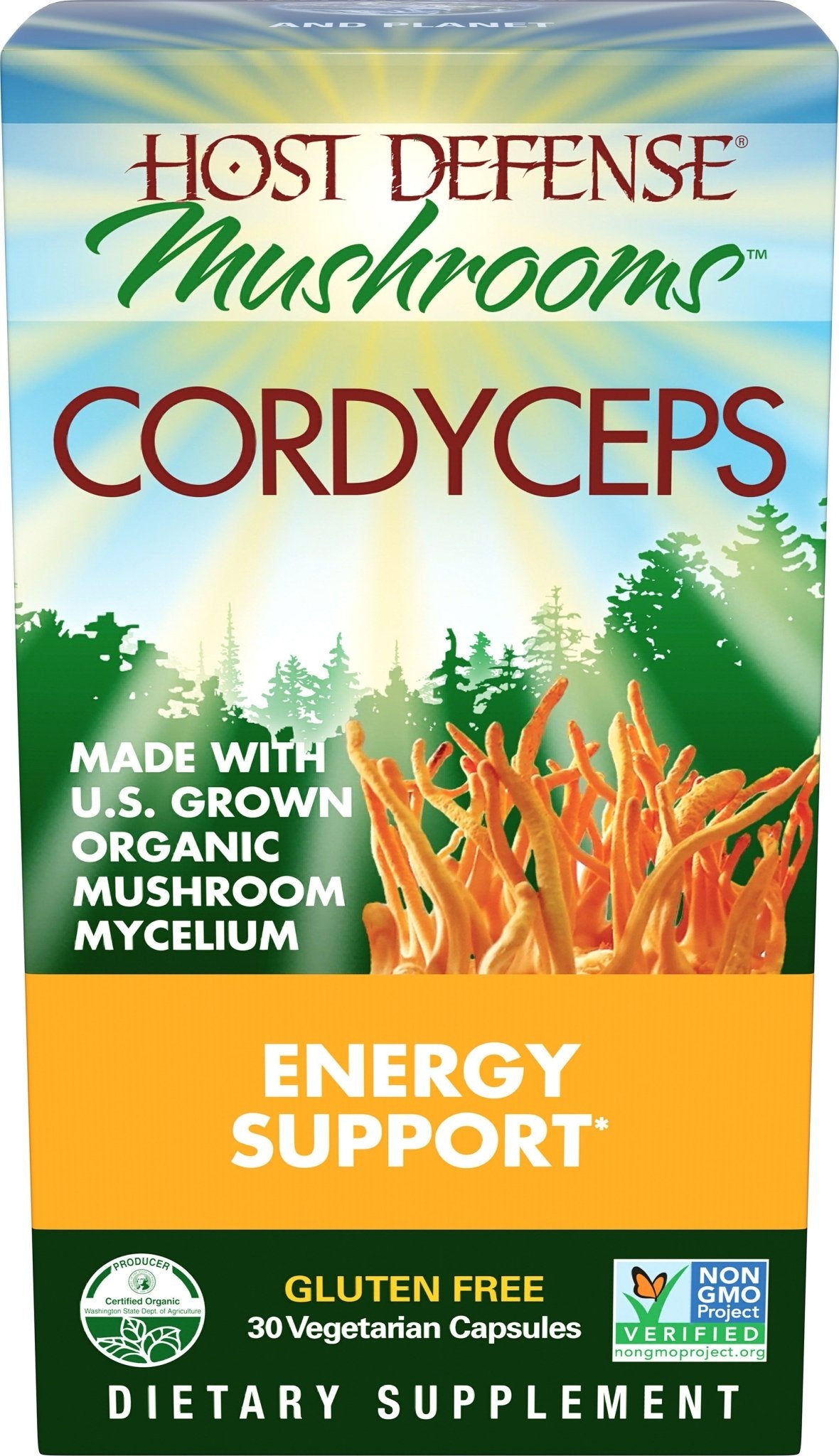 Cordyceps Capsules - Trichome Seattle - Host Defense - Fungi