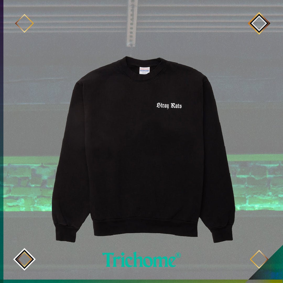 Crimson Crewneck Sweatshirt - Trichome Seattle - Stray Rats - Clothing