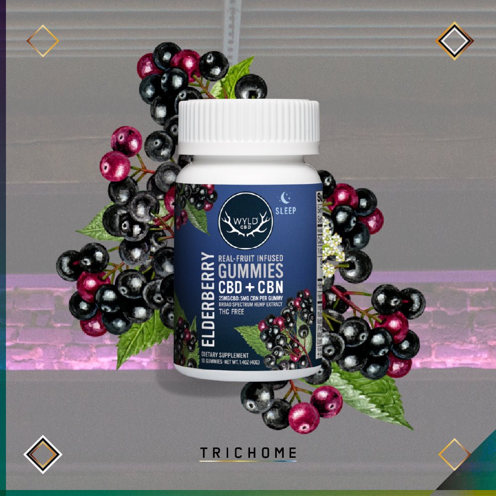 Elderberry CBD & CBN Gummies - Trichome Seattle - Wyld - CBD