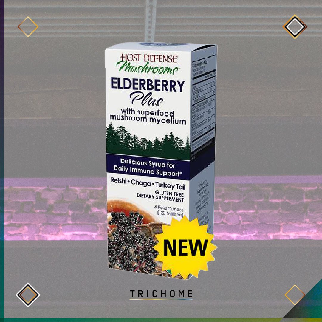 Elderberry Plus Syrup - Trichome Seattle - Host Defense - Fungi