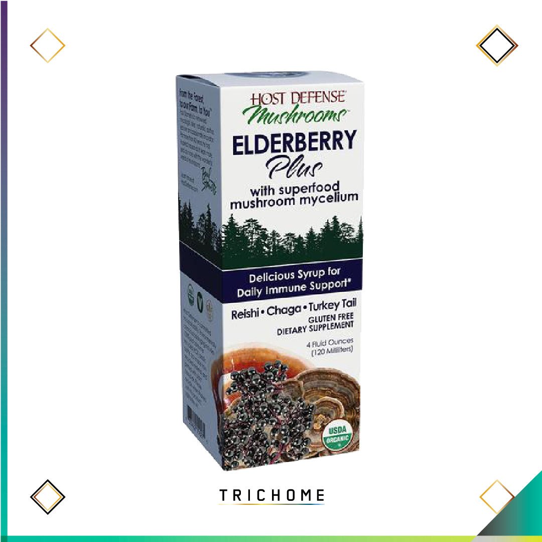 Elderberry Plus Syrup - Trichome Seattle - Host Defense - Fungi