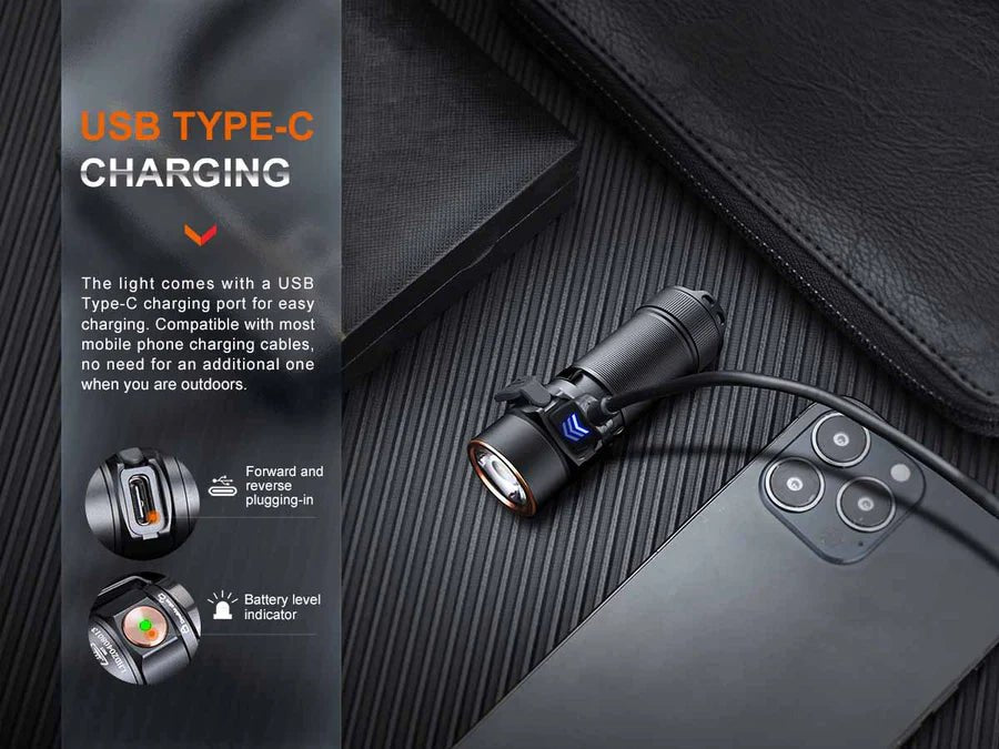 Fenix E18R V2.0 Rechargeable EDC Flashlight - Trichome Seattle - Fenix - Flashlights