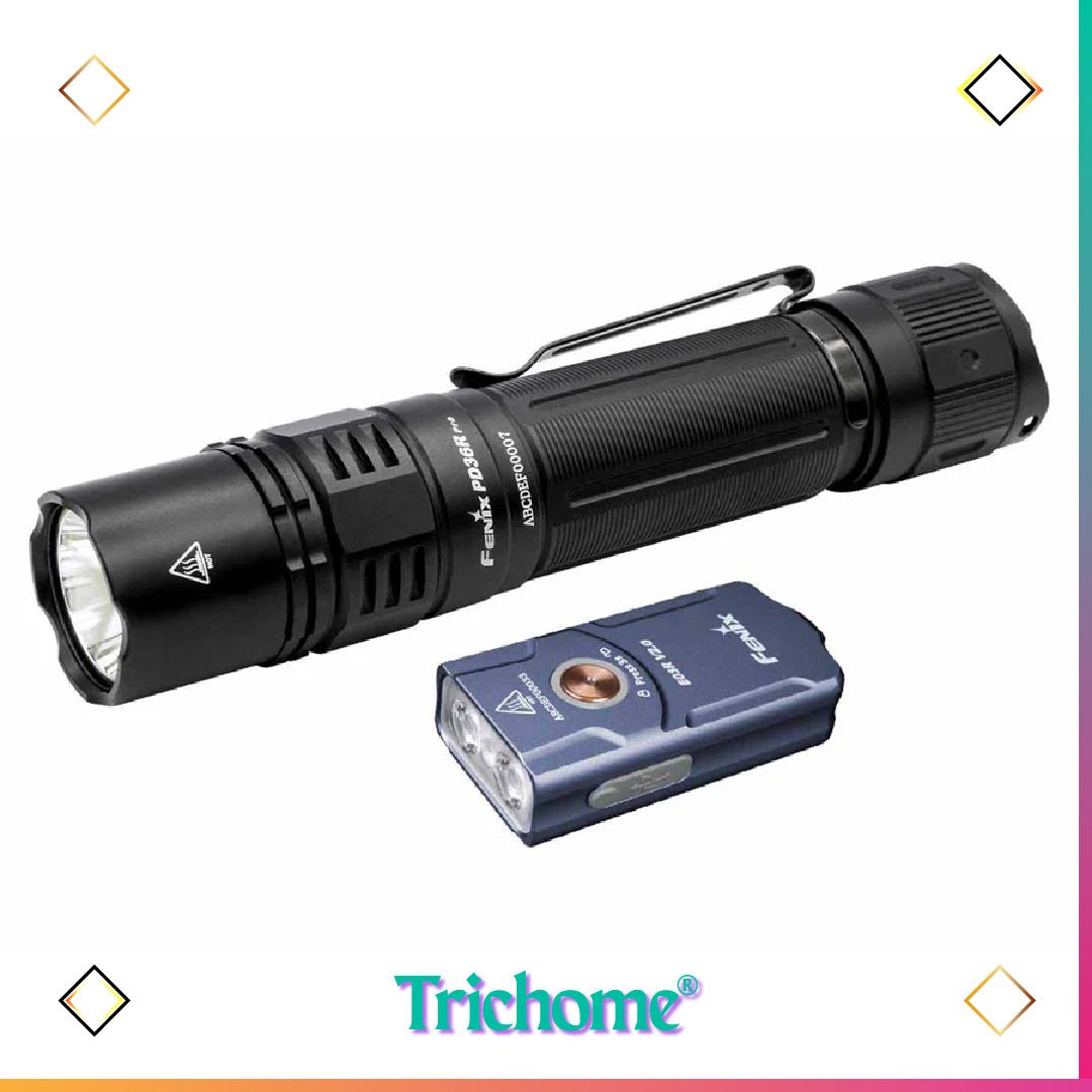 Fenix PD36R PRO + E03R V2.0 Rechargeable Flashlight Gift Set - Trichome Seattle - Fenix - Flashlights