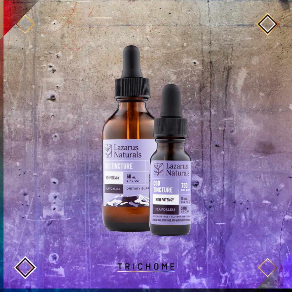 Flavorless High Potency CBD Isolate Tincture - Trichome Seattle - Lazarus Naturals - CBD