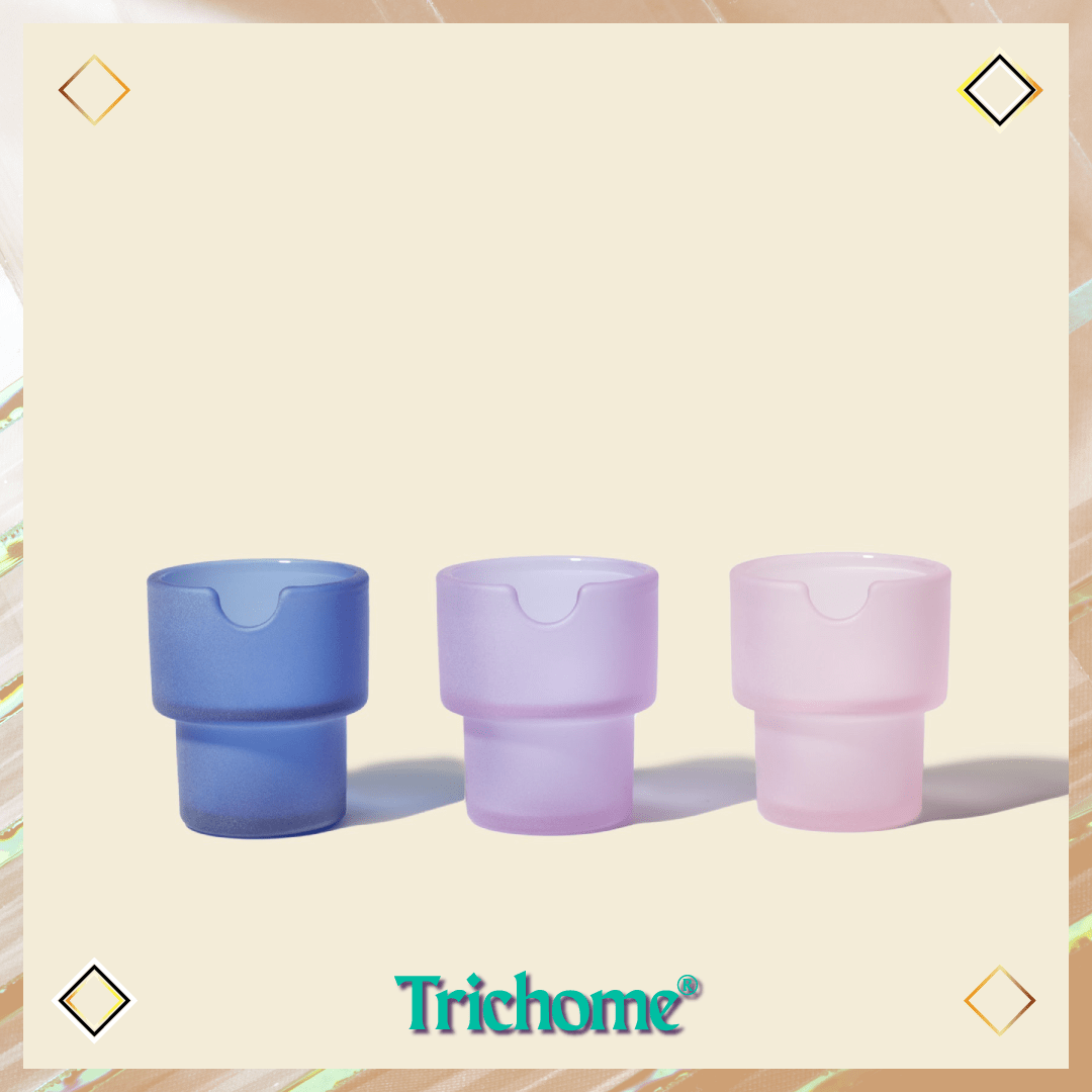 Flower Pots Ashtray Set - Trichome Seattle - NWTN Home - Glass