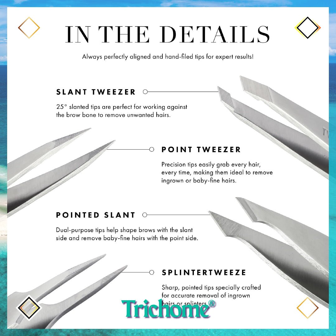 Full Point Tweezer - Trichome Seattle - Tweezerman - Personal Care