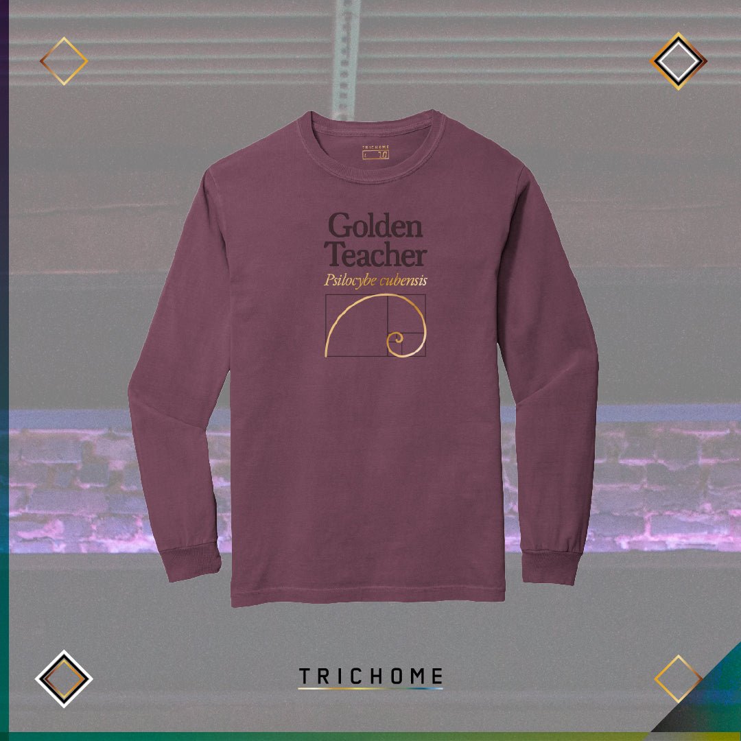 Golden Teacher LS Tee [Garment Dyed] - Trichome Seattle - Trichome - Clothing