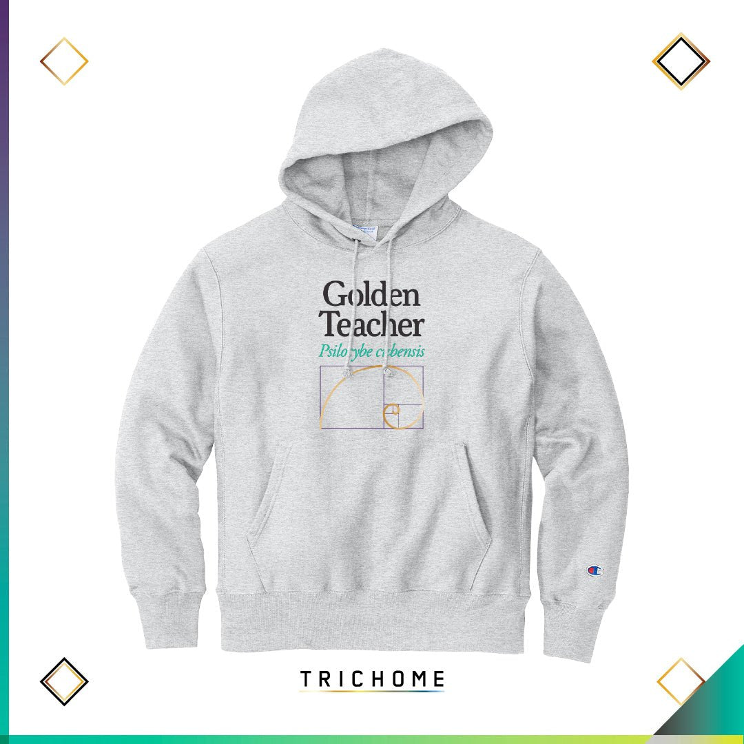 Golden Teacher Pullover Hoodie (Champion Reverse Weave) - Trichome Seattle - Trichome - Clothing