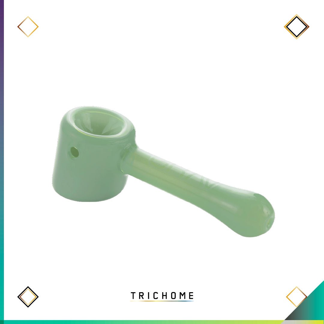 Hammer Hand Pipe - Trichome Seattle - Grav - Glass