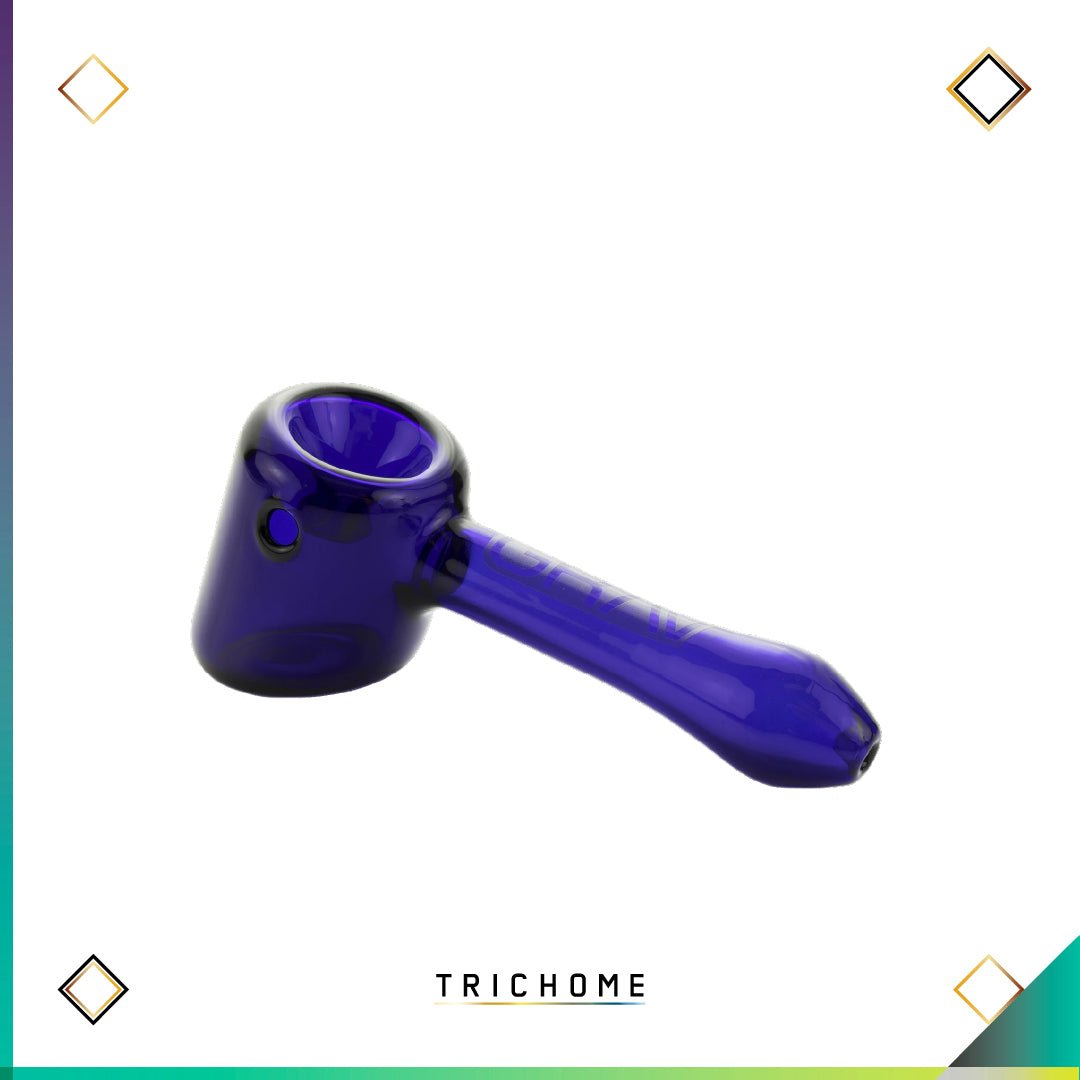 Hammer Hand Pipe - Trichome Seattle - Grav - Glass