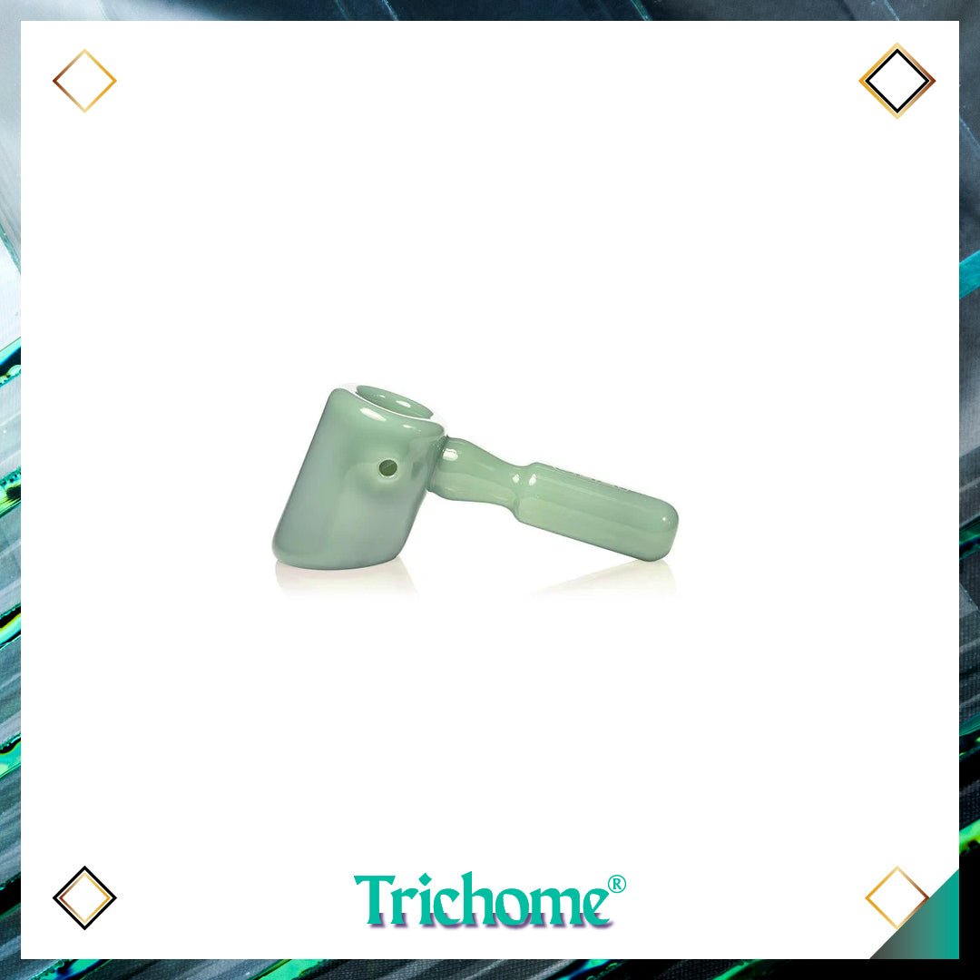 Hammer Hand Pipe - Trichome Seattle - Grav - Glass