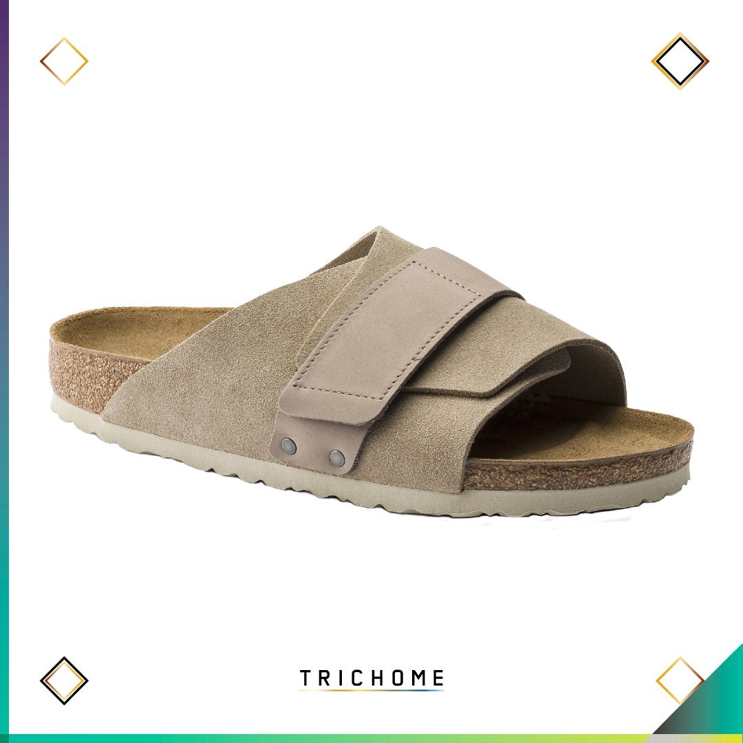 Kyoto Slide [Nubuck Suede] Taupe - Trichome Seattle - Birkenstock - Footwear